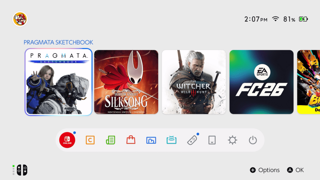 Switch 2 interface