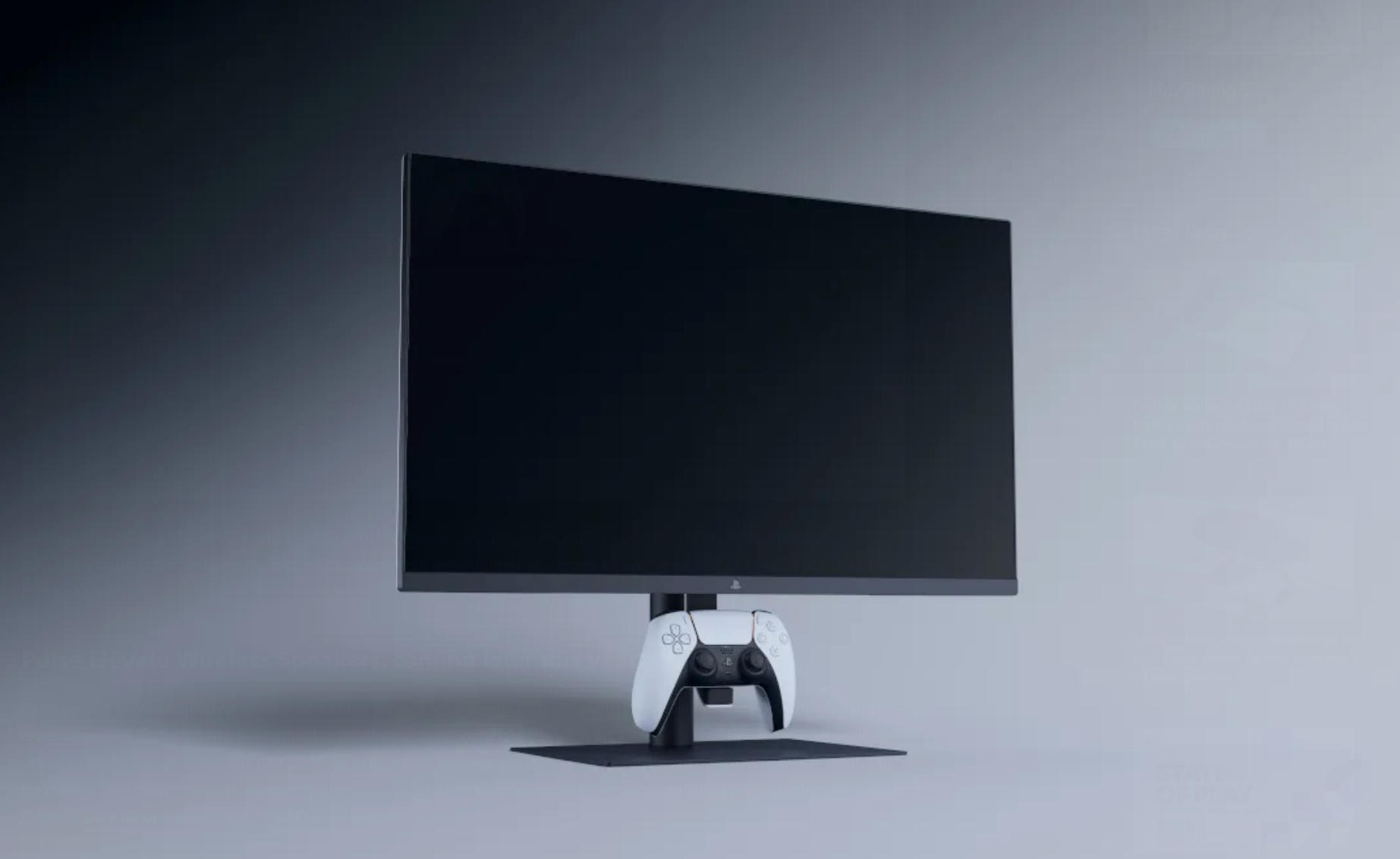 27” Gaming Monitor with DualSense Charging Hook