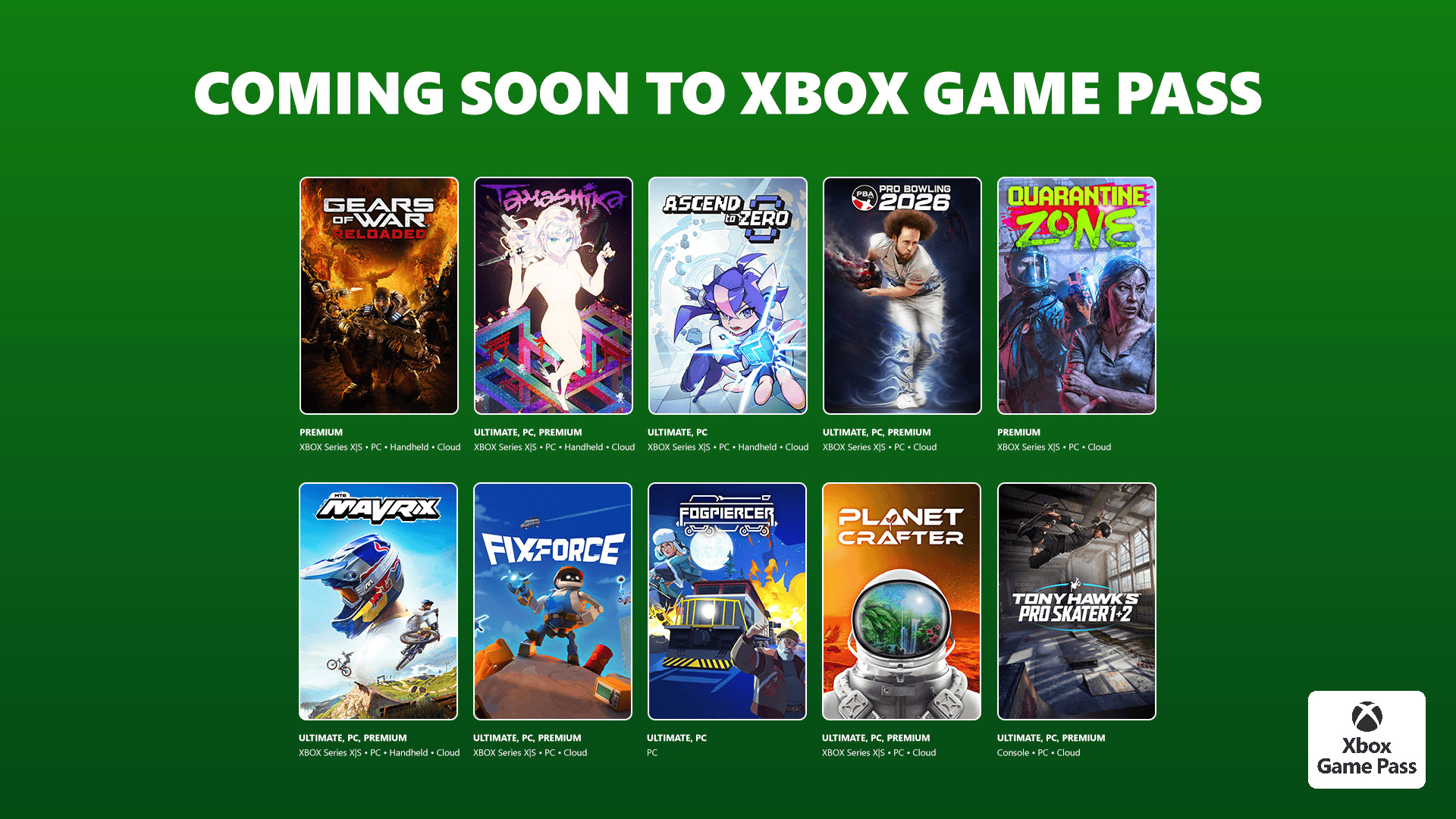 XBOX Game Pass Jule
